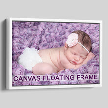 Load image into Gallery viewer, Canvas Floater Frames | Floating Canvas Tray Frames | 22mm Deep in White - Multi Photo Frames