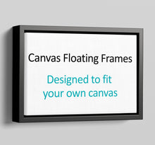 Load image into Gallery viewer, Canvas Floater Frames | Floating Canvas Tray Frames | 40mm Deep in Black - Multi Photo Frames