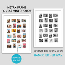 Load image into Gallery viewer, Instax Frame for 24 Mini Instax Photos - White Frame - Multi Photo Frames
