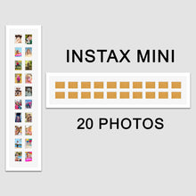 Load image into Gallery viewer, Instax Multi Frame for 20 Instax Mini Photos - White Frame - Multi Photo Frames
