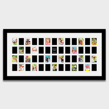 Load image into Gallery viewer, Instax Multi Photo Frame - 52 Apertures For Instax Mini Photos in a Black Frame - Multi Photo Frames