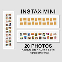 Load image into Gallery viewer, Instax Photo Frame for 20 Instax Mini Photos - White Frame - Multi Photo Frames