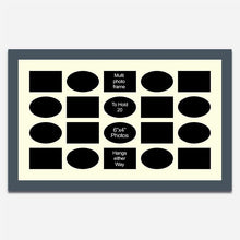 Load image into Gallery viewer, Large Multi Photo Collage Frame Holds 20 6"x4" Photos in a 40mm Dark Grey Wood Frame - Multi Photo Frames