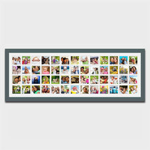 Load image into Gallery viewer, Large Multi Photo Picture Frame Holds 52 4"x4" Instagram Size Photos in a 33mm Dark Grey Wood Frame - Multi Photo Frames