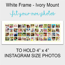 Load image into Gallery viewer, Large Multi Photo Picture Frame Holds 52 4"x4" Instagram Size Photos in a 33mm White Wood Frame - Multi Photo Frames