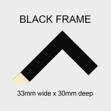 Load image into Gallery viewer, Multi Aperture Photo Frame Holds 6 7"x5" and 1 12"x16" photo in a 33mm Black Frame - Multi Photo Frames
