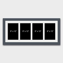 Load image into Gallery viewer, Multi Photo Frame to Hold 4 8"x12" Photos in a 40mm Dark Grey Frame - Multi Photo Frames