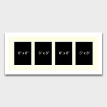 Load image into Gallery viewer, Multi Photo Picture Frame | Holds 4 8"x6" Photos in a 22mm White Frame - Multi Photo Frames
