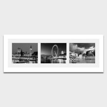 Load image into Gallery viewer, Multi Photo Picture Frame to Hold 3 10"x8" Photos in a White Wood Frame - Multi Photo Frames