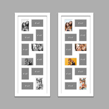 Load image into Gallery viewer, Large Multi Photo Picture Frame for 12 4" x 6" Photos in a White Frame - Multi Photo Frames
