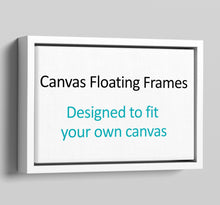 Load image into Gallery viewer, Canvas Floater Frames | Floating Canvas Tray Frames | 22mm Deep in White - Multi Photo Frames

