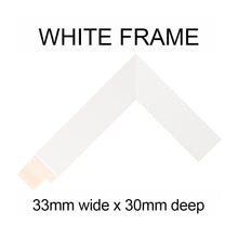 Load image into Gallery viewer, Extra Large Multi Photo Picture Frame Holds 16 5"x5" and 4 8"x8" photos in a White Frame - Multi Photo Frames
