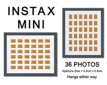 Load image into Gallery viewer, Instax Frame for 36 Mini Instax Photos - Grey Frame - Multi Photo Frames
