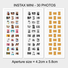 Load image into Gallery viewer, Instax Multi Frame for 30 Instax Mini Photos - White Frame &amp; Mount - Multi Photo Frames
