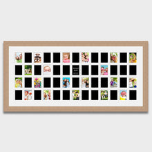 Load image into Gallery viewer, Instax Multi Photo Frame - 52 Apertures For Instax Mini Photos in an Oak Veneer Frame - Multi Photo Frames
