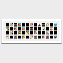 Load image into Gallery viewer, Instax Multi Photo Frame 52 Apertures For Instax Square Photos in a White Wood Frame - Multi Photo Frames
