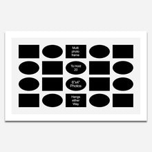 Load image into Gallery viewer, Large Multi Photo Collage Frame to Hold 20 6"x4" Photos in a White Wood Frame - Multi Photo Frames
