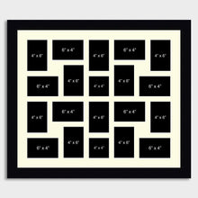 Load image into Gallery viewer, Large Multi Photo Collage Picture Frame Holds 20 photos in a Black Frame - Multi Photo Frames
