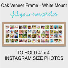 Load image into Gallery viewer, Large Multi Photo Frame Holds 52 4"x4" Instagram Size Photos in a 30mm Oak Veneer Frame - Multi Photo Frames

