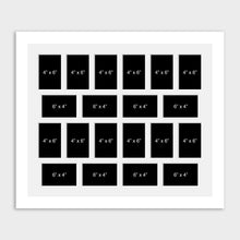 Load image into Gallery viewer, Large Multi Photo Picture Frame Holds 20 6" x 4" photos in a 33mm White Wood Frame - Multi Photo Frames
