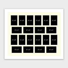 Load image into Gallery viewer, Large Multi Photo Picture Frame Holds 20 6" x 4" photos in a 33mm White Wood Frame - Multi Photo Frames
