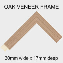 Load image into Gallery viewer, Large Multi Photo Picture Frame Holds 20 6"x4" Photos in a 30mm Oak Veneer - Multi Photo Frames
