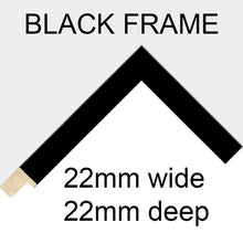 Load image into Gallery viewer, Multi Photo Frame Holds 4 6"x8" Photos in a Black Wood Frame - Multi Photo Frames
