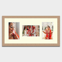 Load image into Gallery viewer, Multi Photo Frame to hold 3 4" x 6" Mixed Photos in an Oak Veneer Frame - Multi Photo Frames
