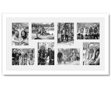 Load image into Gallery viewer, Multi Photo Frame to Hold 8 - 8"x6" photos in a White Wood Frame - Multi Photo Frames

