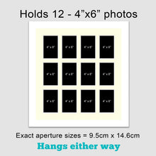 Load image into Gallery viewer, Multi Photo Picture Frame Holds 12 4" x 6" Photos in a White Frame - Multi Photo Frames
