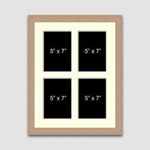 Load image into Gallery viewer, Multi Photo Picture Frame Holds 4 5"x7" Photos in a 20mm Oak Veneer Frame - Multi Photo Frames
