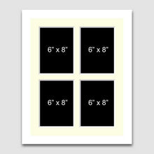 Load image into Gallery viewer, Multi Photo Picture Frame Holds 4 8"x6" Photos in a White Frame - Multi Photo Frames
