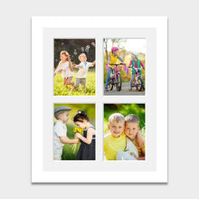 Load image into Gallery viewer, Multi Photo Picture Frame Holds 4 8"x6" Photos in a White Frame - Multi Photo Frames
