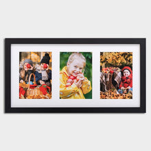 Load image into Gallery viewer, Multi Photo Picture Frame to hold 3 5"x7" Photos in a Black Frame - Multi Photo Frames
