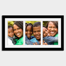 Load image into Gallery viewer, Multi Photo Picture Frame to Hold 3 8"x12" photos in a Black Frame - Multi Photo Frames
